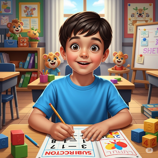 Elementary Subtraction 3 Digits